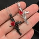 thumbnail image 3 of Gothic Collar de Rosa Roja de la Mujer Collar de Aleación de la vendimia espina Rose Colgante Clavícula Cadena para Novia Esposa Regalo, 3 of 5