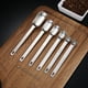 thumbnail image 3 of Juego de 6 cucharas medidoras, cucharas medidoras de acero inoxidable, cucharas medidoras de mango largo, cucharas medidoras de metal, 3 of 8