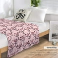 thumbnail image 5 of Pig Blanket Gifts, 40"x50" Flannel Fleece Throw Blanket Soft for Girls Boys Adults, Lightweight, Comfortable, Warm Cute Pig Themed Blanket for Bed Couch, 5 of 6