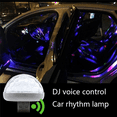 thumbnail image 4 of 2X Multi-Color USB LED Car Interior Lighting Lamp Atmosphere Light Neon Sound Sensor DJ Light, 4 of 8