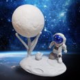thumbnail image 4 of Luz De Noche Astronauta Luna Luz nocturna Recargable Adornos de astronauta Atenuación continua (E), 4 of 6