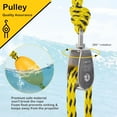 thumbnail image 2 of Y-U-O-U-Y Watersports Heavy Duty Tow Harness with D Rings,Boat Tow Harness for Towing Towable Tube, Water Ski, Wakeboard, Yellow, 2 of 7