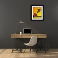 thumbnail image 3 of Unknown 19x24 Black Ornate Wood Framed with Double Matting Museum Art Print Titled - MotoSacoche, 3 of 4