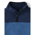 thumbnail image 2 of The Children's Place Boys Long Sleeve Colorblock Microfleece Half Zip Pullover, Sizes XS-XXL, 2 of 3