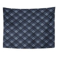 thumbnail image 1 of UFAEZU Checked Plaid in Colors Slate Gray and Blue Silver Pattern Checkered Wall Art Hanging Tapestry Home Decor for Living Room Bedroom Dorm 60x80 inch, 1 of 1