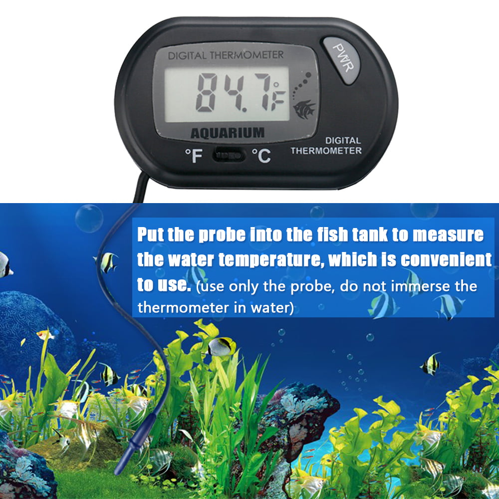 Fish Tank Aquarium Thermometer Crystal Measurement Temperature Decoration Useful 