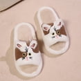 thumbnail image 7 of Fuzzy Slippers For Women Slippers Fuzzy Comfortable Shoes Cute Cat Print Open Toe Flat Slides Cozy Fall Winter Home Footwear Warm Cozy Winter House Slippers Bedroom Indoor House Shoes, 7 of 7