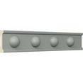 thumbnail image 2 of Ekena Millwork 1 3/4"H x 3/4"P x 94 1/2"L, (2 1/2" Repeat), Ashford Chair Rail, 2 of 6