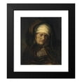 thumbnail image 2 of Rembrandt van Rijn 20x23 Black Modern Framed Museum Art Print Titled - Head of an Aged Woman (1655-1660), 2 of 5
