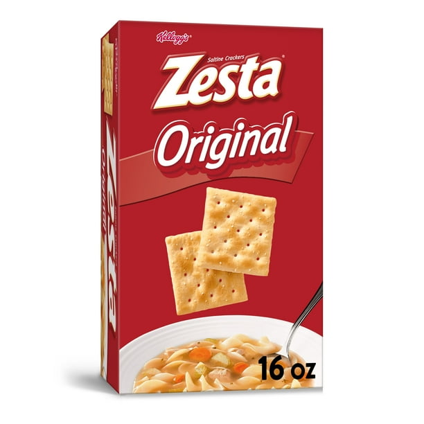 Kellogg's Zesta Saltine Crackers, Soup Crackers, Lunch Snacks, Original