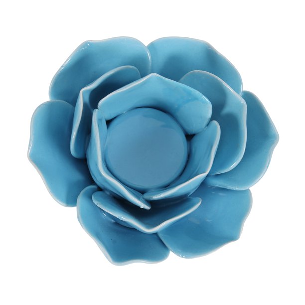 Ceramic Lotus Petals Style Flower Candle Holder Tea Lights Holder Home