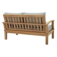 thumbnail image 4 of Modway Marina 3 Piece Outdoor Patio Teak Set in Natural Gray, 4 of 6
