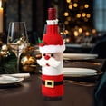 thumbnail image 1 of Xihbxyly Solo Productos Fabricados En Estados Unidos Juego de Botellas de Vino de Navidad, Muñeco Anciano de Tela Tejida, Juego de Champán, Accesorios de Escritorio para Disfraces, 1 of 7