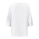 thumbnail image 5 of Gibobby Camiseta de Manga Corta con Cuello en V Camisas con cuello en V para mujer, camiseta lino y algodón con estampado girasoles manga corta, blusa informal hol(Blanco,XL), 5 of 5