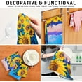 thumbnail image 7 of GZHJMY Sunflowers Original Oil Painting Kitchen Towels Set of 1 Dishcloths Hand Towels Tea Towels Ultra Absorbent for Cleaning Washing Drying Dishes Tableware 28'' x 18'', 7 of 7