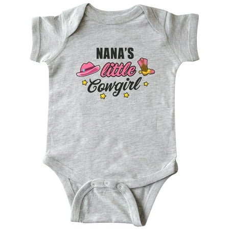 

Inktastic Nanas Little Cowgirl with Cowgirl Hat and Boots Gift Baby Girl Bodysuit