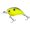 Black Back Chartreuse, variant on Yo-Zuri 3DR-X Flat Sided Floating Crankbait 2.125" Red Crawfish