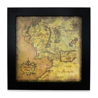 The Lord of The Rings Blanket, 50'x60' Map of Middle Earth Silky
