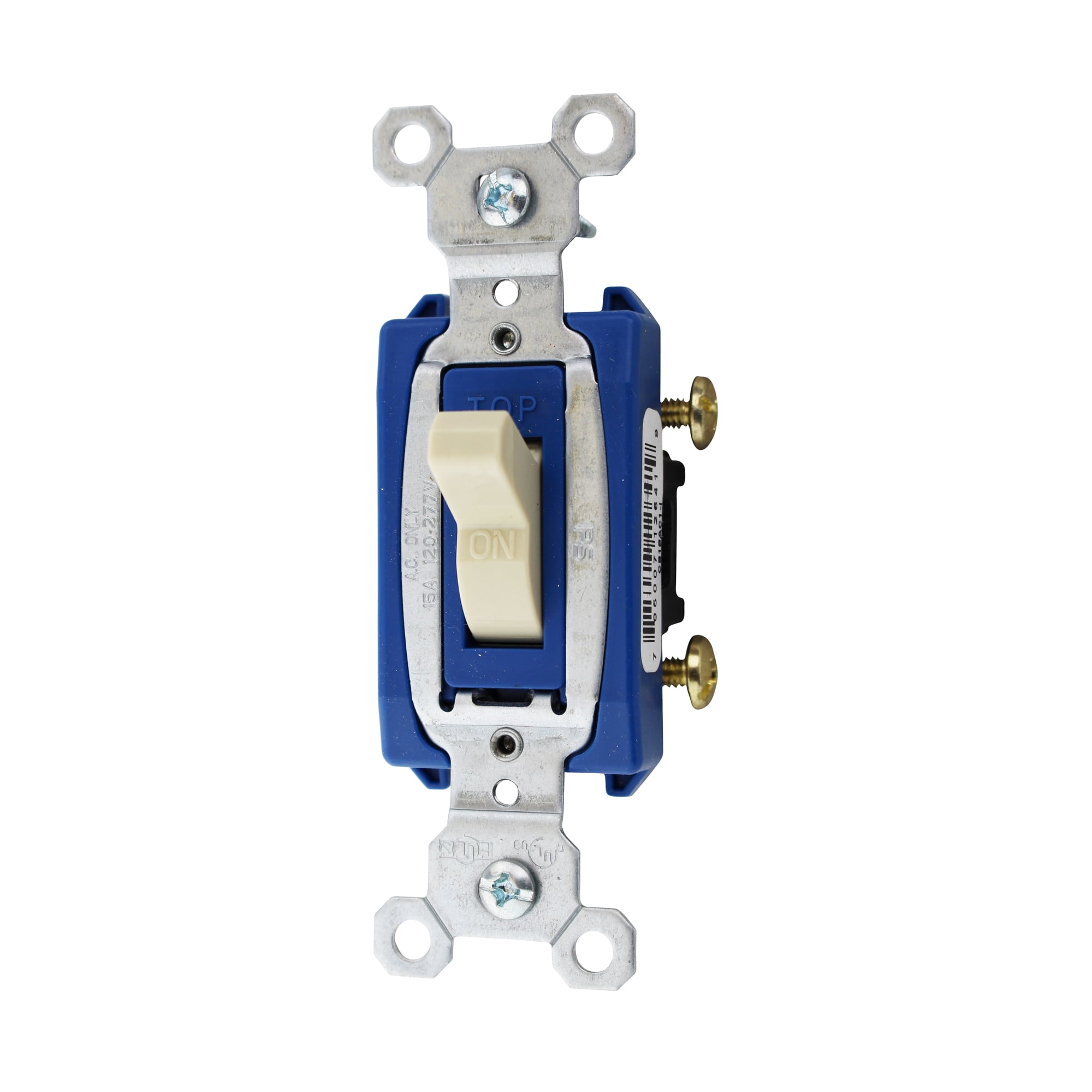 Pass & Seymour 15AC3I Three Way Locking Switch 15A 120/277VAC, Ivory