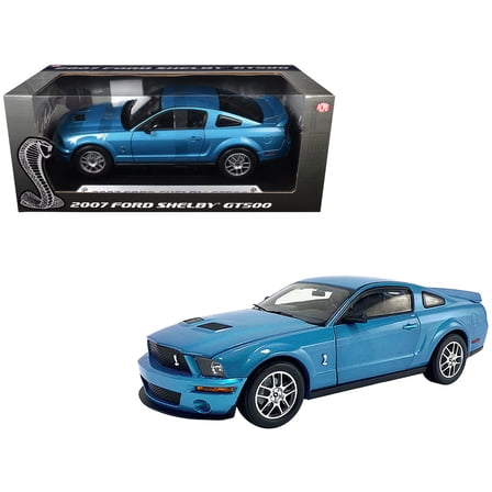 2007 Ford Shelby GT500 Windveil Blue Metallic "Shelby Collectibles" Series 1/18 Diecast Model Car by ACME