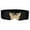 Black, variant on Tiqkatyck Belt Buckle Sales Today Clearance Womens Vintage Wide Elasticwaist Belt Dress Waist Sweater Coat Elastic Elastic Wide Waist Seal Flowers Buckle Belts for Women Black