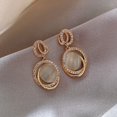 thumbnail image 3 of 3D geometric cat eye earrings, 3 of 6