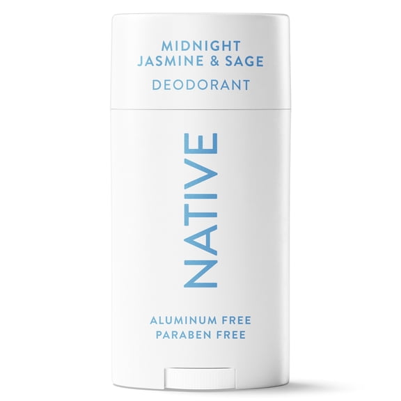 Native Deodorant, Aluminum Free, Midnight Jasmine & Sage, Deodorant for Women and Men, 2.65 oz