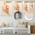 thumbnail image 4 of Designart "Minimalist Harmony in Peach and Yellow VI" Minimalism Metal Art Living Room, 4 of 5