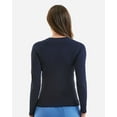 thumbnail image 3 of Onna NN370 Women's Unstoppable Long Sleeve Fresh Underscrub Base Layer-Navy Heather-XL, 3 of 4