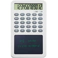 thumbnail image 1 of MGFED Basic Calculator Notepad with LCD Writing Tablet 12 Digit Display Grey, 1 of 7