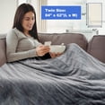 thumbnail image 3 of Costway 62" x 84" Flannel Heated Blanket Electric Throw w/10 Heating Levels, 3 of 7