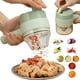 thumbnail image 1 of Picadora de alimentos eléctrica de mano 4 en 1, juego de cortador de verduras inalámbrico, picadora TOMSHOO Picadora de verduras, 1 of 7
