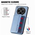 thumbnail image 3 of Case For FOXDOCK OPPO Find X8 Pro Stand Function RFID Blocking Magnetic Card Holder Complete Camera Safety, 3 of 4