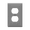 Gray, variant on ENERLITES Jumbo Duplex Wall Plate, Oversized Receptacle Outlet Cover, 1-Gang, Polycarbonate Thermoplastic, 8821O-W, White