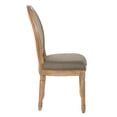 thumbnail image 3 of OSP Home Furnishings Trinity Oval Back Chair in Otter Fabric with Brushed Frame, 3 of 6