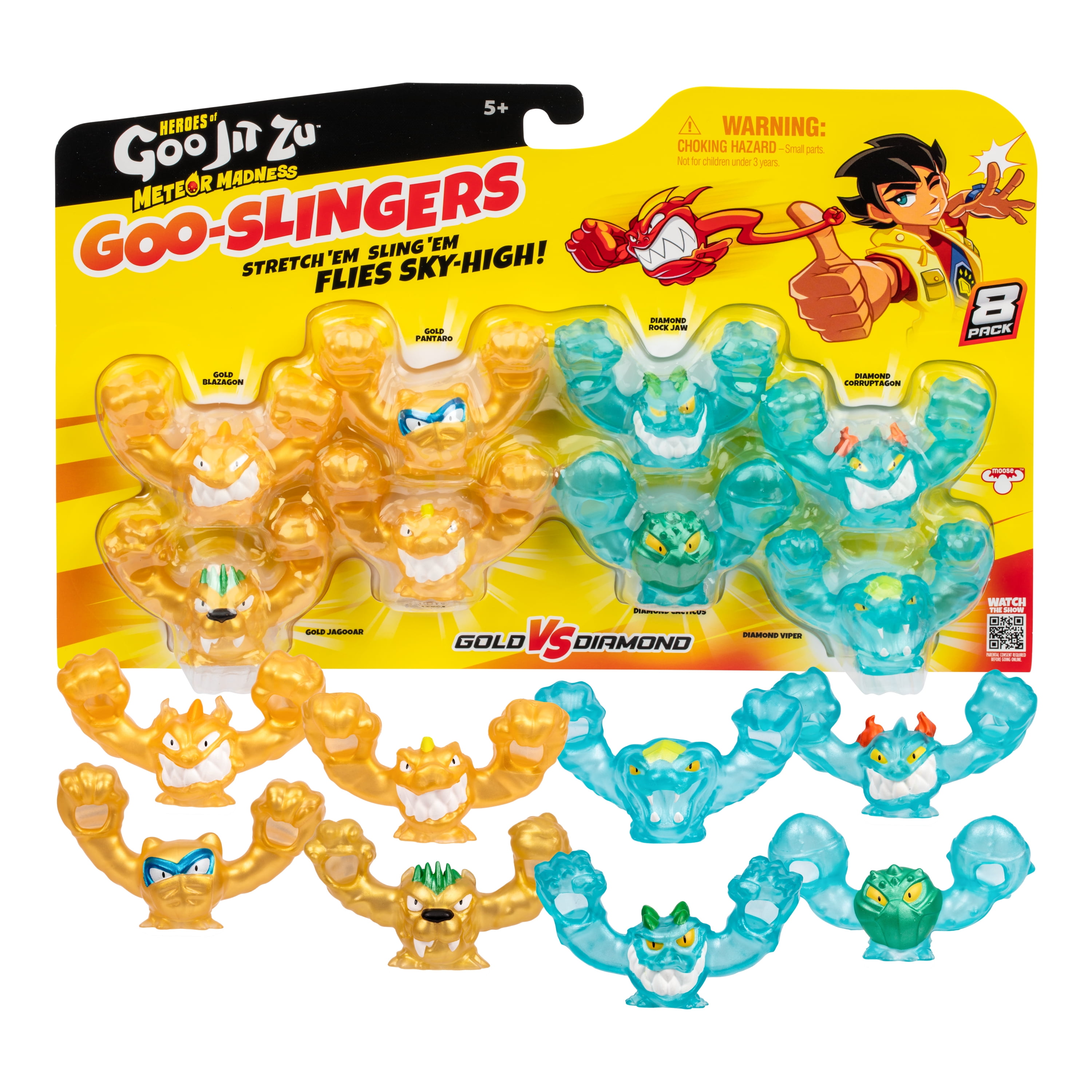 Heroes of Goo Jit Zu Meteor Madness Goo Slingers 8pk - Walmart.com