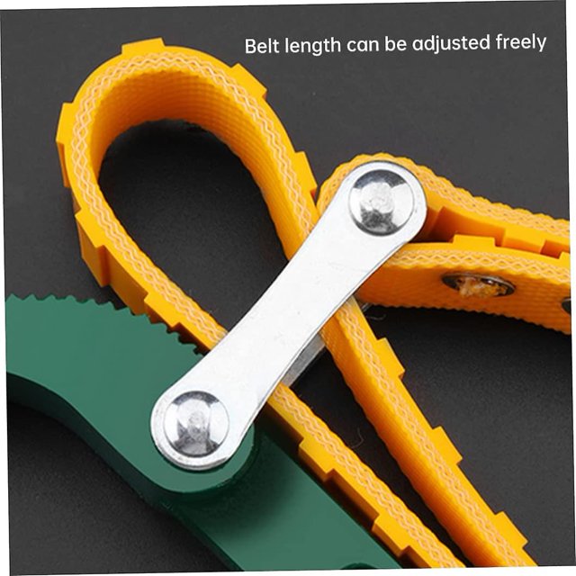 Llave de correa de filtro de aceite Llave de tensor de correa de goma ajustable para abrir herramientas de hardware de tubería de filtro (1 pieza, multicolor) ShuxiuWang 8390612432323