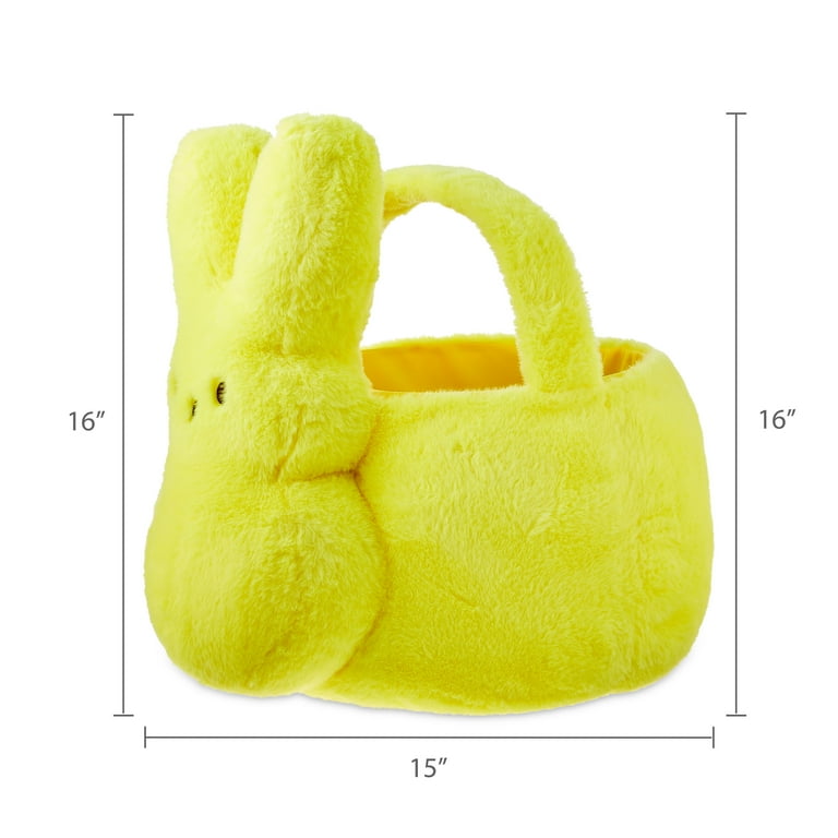 Jumbo Peeps Yellow Bunny Plush Basket - Walmart.com