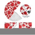 thumbnail image 2 of FMSHPON Valentine's Day Beautiful Red Love Heart Xmas Christmas Tree Skirt Stand Mat for Holiday Party Decoration Indoor Outdoor 48 inches, 2 of 6