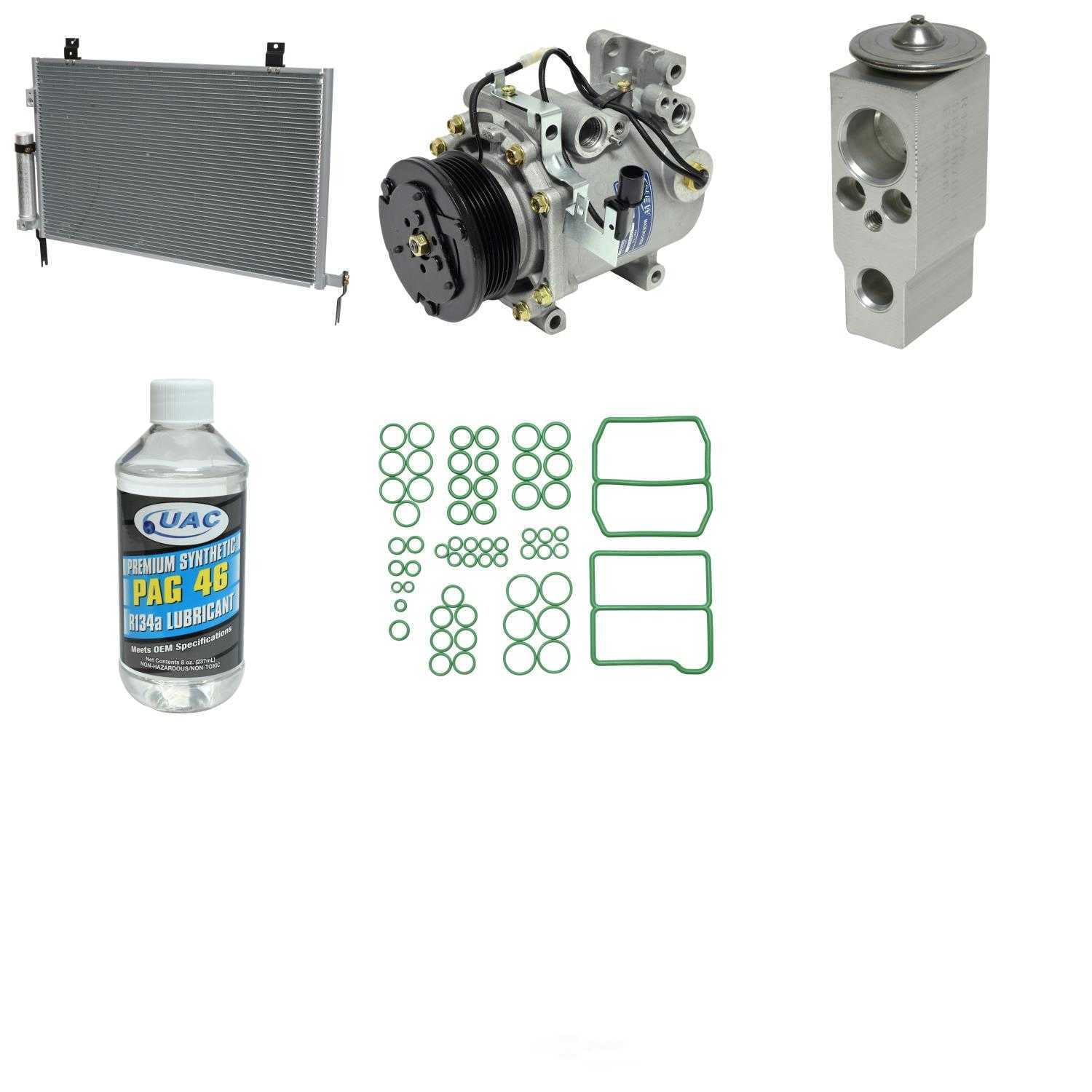 A/C Compressor and Component Kit -- Compressor-Condenser Replacement Kit Fits select: 2004-2008,2010-2011 MITSUBISHI ENDEAVOR