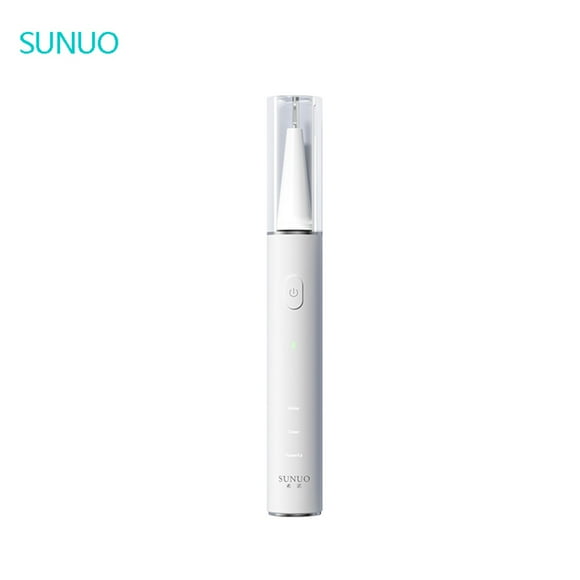 TFixol Sunuo Visual Ultrasonic Dental Scaler IPX7 Waterproof Dental Calculus Remover w/3 Modes/5MP HD Mini Camera/LED Auxiliary Light/Auto-off Protection Portable Rechargeable Household Tartar Scraper