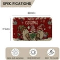 thumbnail image 3 of Santa Gnome Merry Christmas Door Mat 17x30 Inch, Xmas Seasonal Winter Holiday Low-Profile Rug Christmas Doormat for Indoor Outdoor, 3 of 6