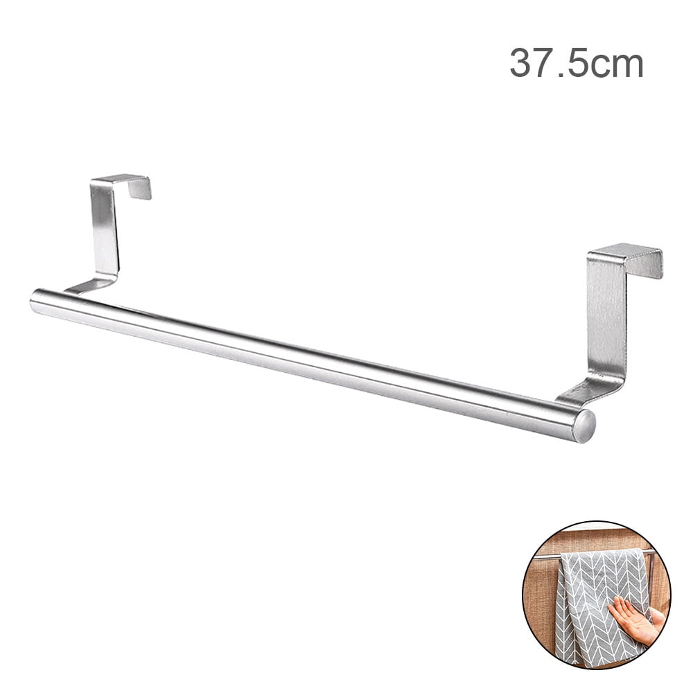 ODOMY Over Door Tea Towel Holder Rack Bathroom Rail Cupboard Hanger