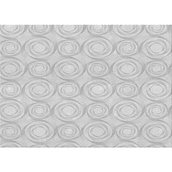 Ahgly Company Machine Washable Indoor Rectangle Transitional Platinum Gray Area Rugs, 7' x 9'