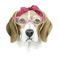 thumbnail image 2 of Popp, Grace 15x15 Black Ornate Wood Framed with Double Matting Museum Art Print Titled - Vintage Pup I, 2 of 4