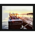 thumbnail image 2 of Emily Kalina 14x12 Black Modern Wood Framed Wall Art Titled - Bold Boats IV, 2 of 6