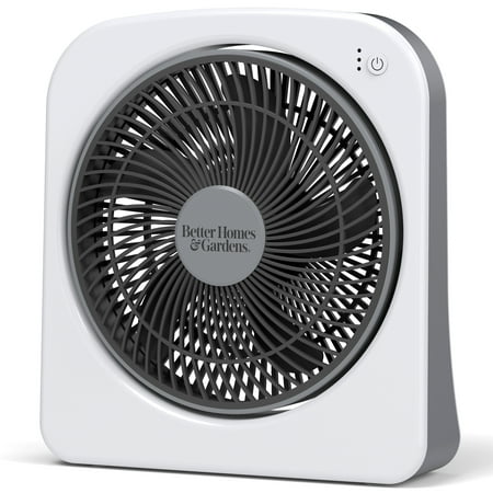 

Better Homes & Gardens 9 Dual Power Portable Fan Indoor/Outdoor Use 3 Speeds White
