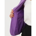 thumbnail image 6 of INSPIRE CHIC Mother's Day Women's Blazer Open Front Wear-to-Work Summer Crop Suit Jacket XL Lavender-Solid, 6 of 7