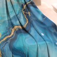 thumbnail image 3 of Blue Gold Marble Pattern Blanket,Comfortable Soft Flannel Throw Blanket,All Season,Warm Lightweight Blankets for Sofa Bed Couch Living Room Chair,60"x80", 3 of 4