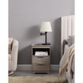 thumbnail image 6 of Jopath 2 Drawer Small Nightstand with Charging Station,Wooden End Table with Drawer and Opening Shelf,Side Table for Bedroom Living Room Dorm Office,Gray, 6 of 8